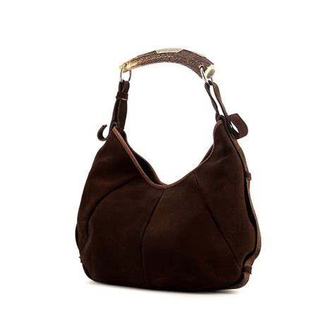 borsa mombasa yves saint laurent prezzo|Mombasa handbag Yves Saint Laurent Brown in Suede.